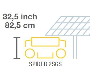 Spider 2SGS Dimesnions for Solar Panels